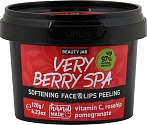 BEAUTY JAR VERY BERRY SPA  mīkstinošs sejas un lūpu pīlings ar c vitamīnu, 120g