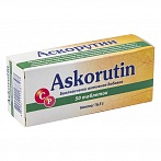 Ascorutin C vitamīns + Rutīns, 50 tabletes