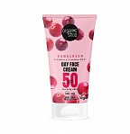 ORGANIC SHOP saules aizsargkrēms sejai SPF50 ar Dzērveņu ekstraktu, 50ml
